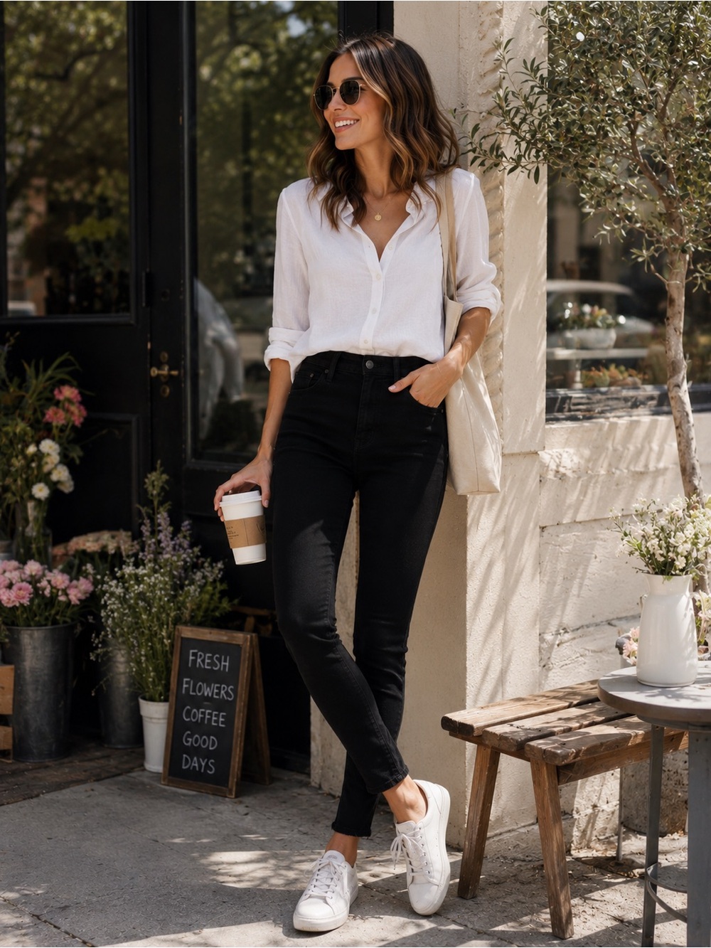 Everlane Mid Rise Skinny Jeans Black Denim Size 30 NWT